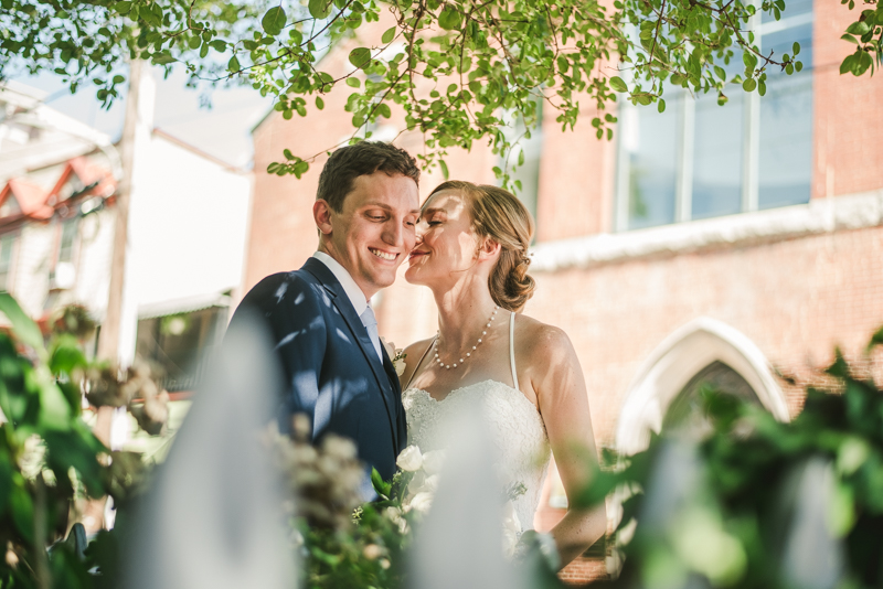 Summer wedding First Look in Downtown Annapolis by Britney Clause Photography, wedding photographers in Maryland