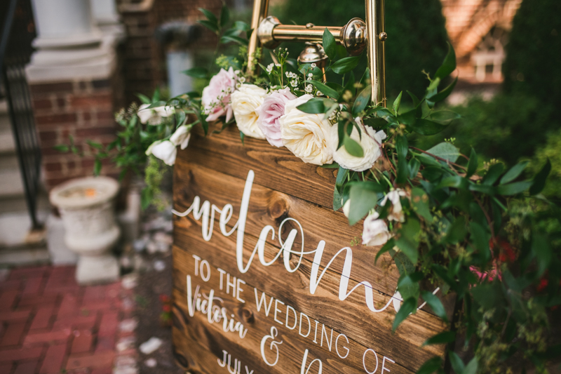 A July wedding ceremony at Historic Ogle Hall in Annapolis, by Britney Clause Photography, wedding photographers in Maryland