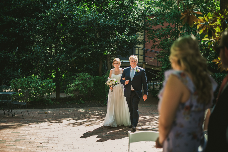 A July wedding ceremony at Historic Ogle Hall in Annapolis, by Britney Clause Photography, wedding photographers in Maryland