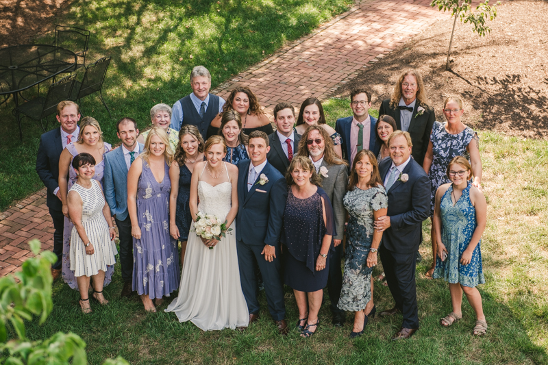 A July wedding ceremony at Historic Ogle Hall in Annapolis, by Britney Clause Photography, wedding photographers in Maryland