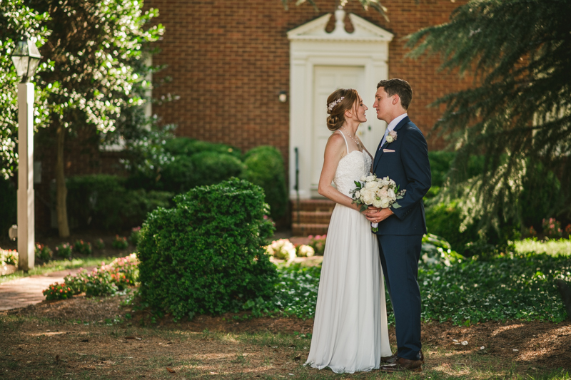 Summer wedding portraits at Historic Ogle Hall by Britney Clause Photography, wedding photographers in Maryland