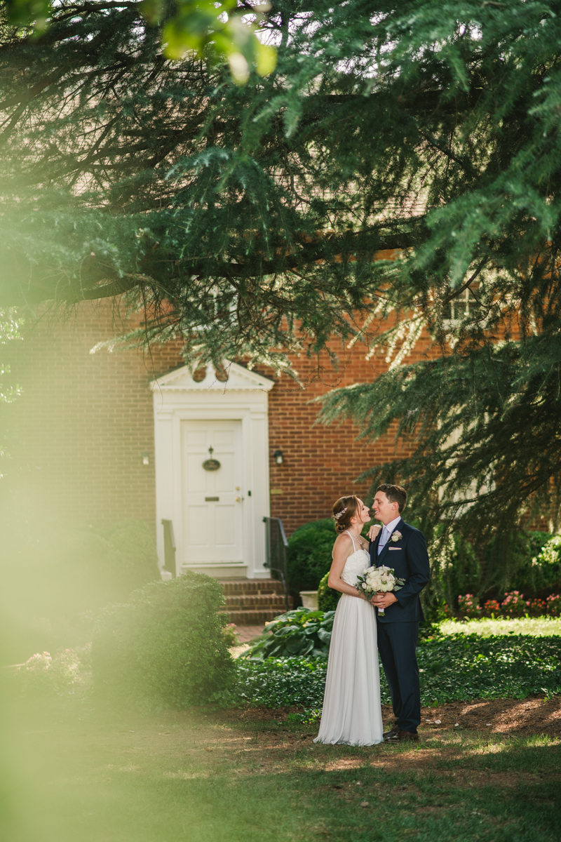 Summer wedding portraits at Historic Ogle Hall by Britney Clause Photography, wedding photographers in Maryland