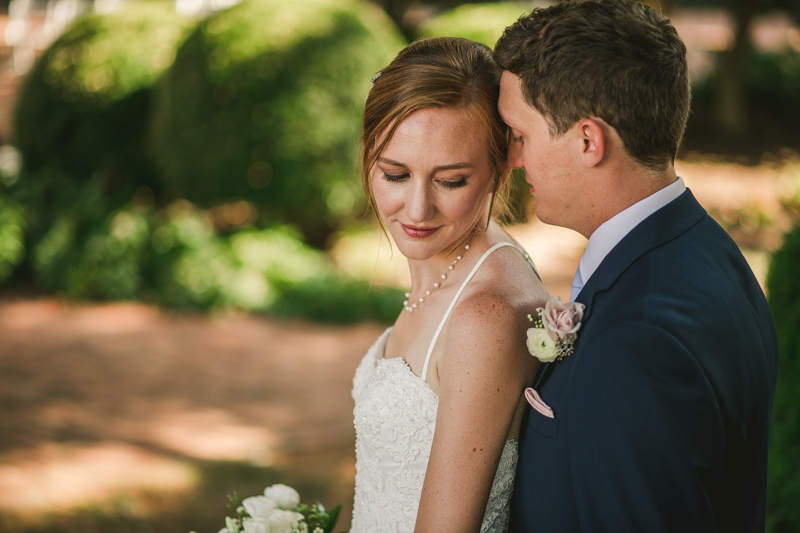 Summer wedding portraits at Historic Ogle Hall by Britney Clause Photography, wedding photographers in Maryland