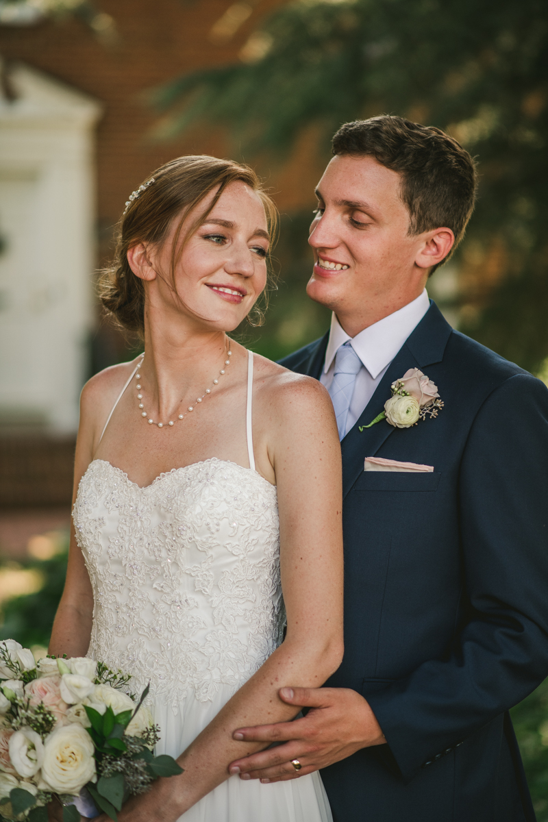 Summer wedding portraits at Historic Ogle Hall by Britney Clause Photography, wedding photographers in Maryland