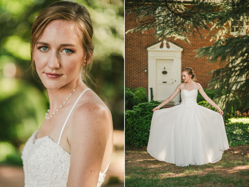 Summer wedding portraits at Historic Ogle Hall by Britney Clause Photography, wedding photographers in Maryland