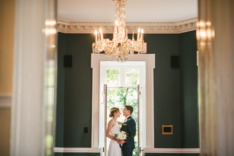 Summer wedding portraits at Historic Ogle Hall by Britney Clause Photography, wedding photographers in Maryland