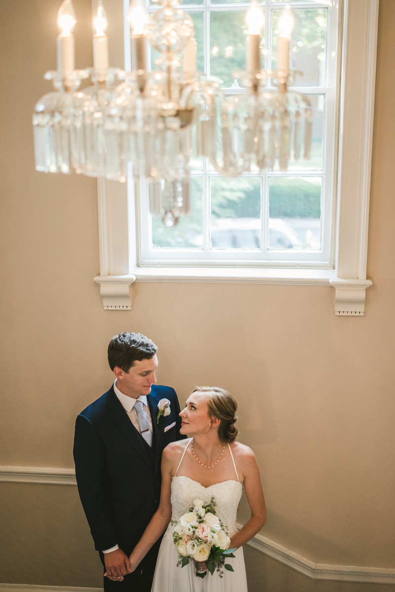Summer wedding portraits at Historic Ogle Hall by Britney Clause Photography, wedding photographers in Maryland