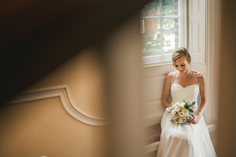 Summer wedding portraits at Historic Ogle Hall by Britney Clause Photography, wedding photographers in Maryland