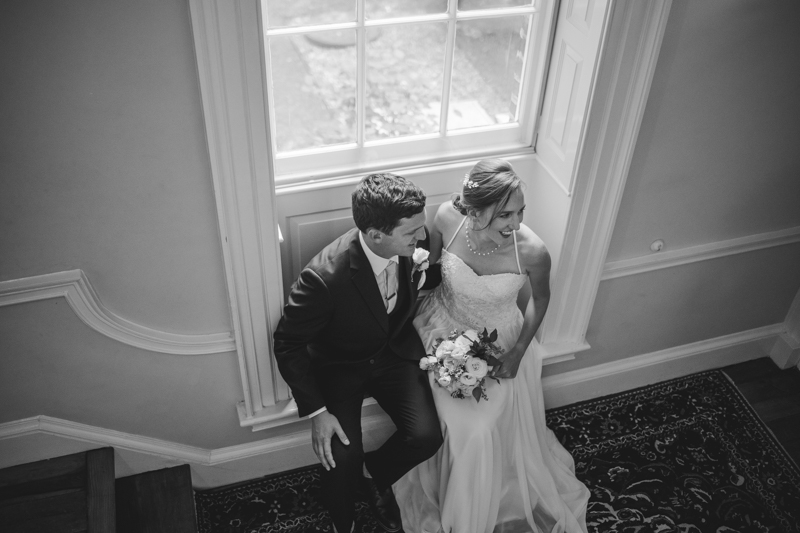 Summer wedding portraits at Historic Ogle Hall by Britney Clause Photography, wedding photographers in Maryland