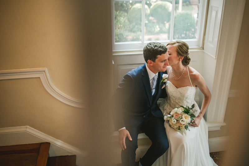 Summer wedding portraits at Historic Ogle Hall by Britney Clause Photography, wedding photographers in Maryland