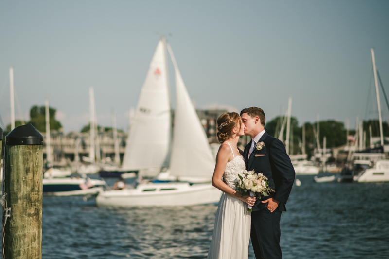 Summer wedding portraits at Downtown Annapolis by Britney Clause Photography, wedding photographers in Maryland