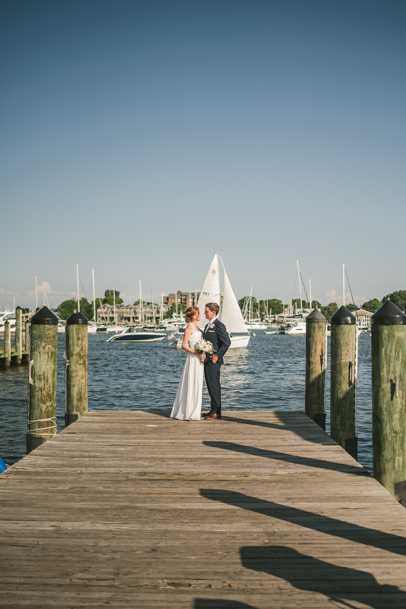 Summer wedding portraits at Downtown Annapolis by Britney Clause Photography, wedding photographers in Maryland