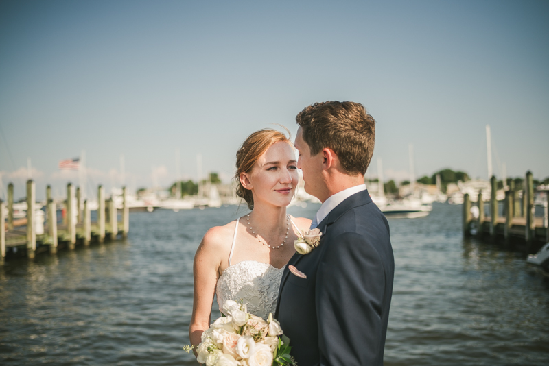 Summer wedding portraits at Downtown Annapolis by Britney Clause Photography, wedding photographers in Maryland