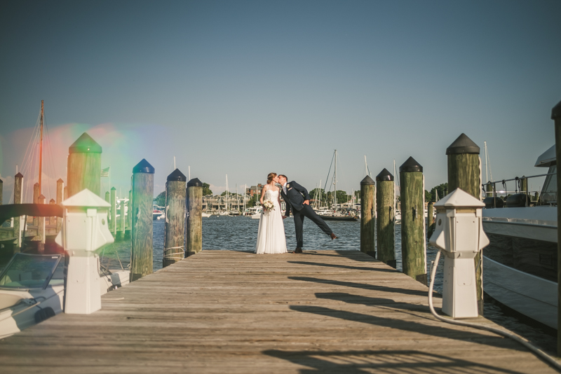 Summer wedding portraits at Downtown Annapolis by Britney Clause Photography, wedding photographers in Maryland