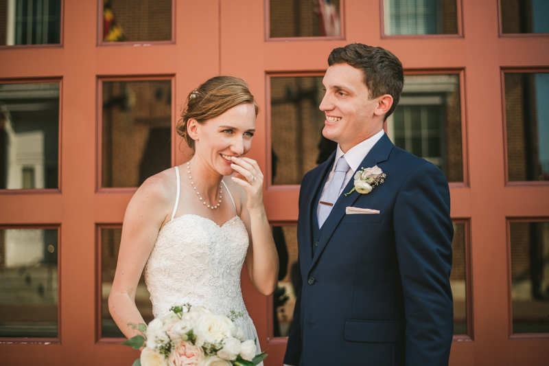 Summer wedding portraits at Downtown Annapolis by Britney Clause Photography, wedding photographers in Maryland