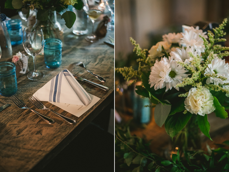 A July wedding reception at Blackwall Hitch restaurant in Annapolis, by Britney Clause Photography, wedding photographers in Maryland