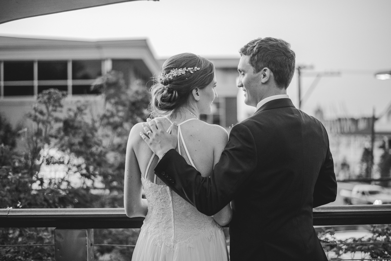 A July wedding reception at Blackwall Hitch restaurant in Annapolis, by Britney Clause Photography, wedding photographers in Maryland