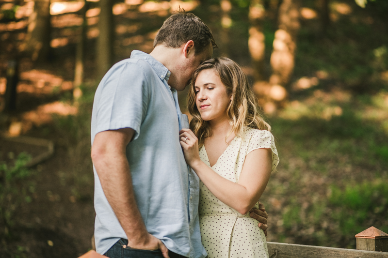 A gorgeous engagement session in Annapolis Maryland at Sherwood Forest by Britney Clause Photography