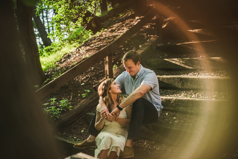 A gorgeous engagement session in Annapolis Maryland at Sherwood Forest by Britney Clause Photography