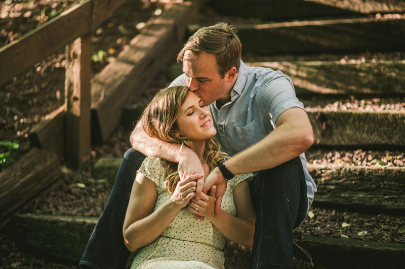 A gorgeous engagement session in Annapolis Maryland at Sherwood Forest by Britney Clause Photography