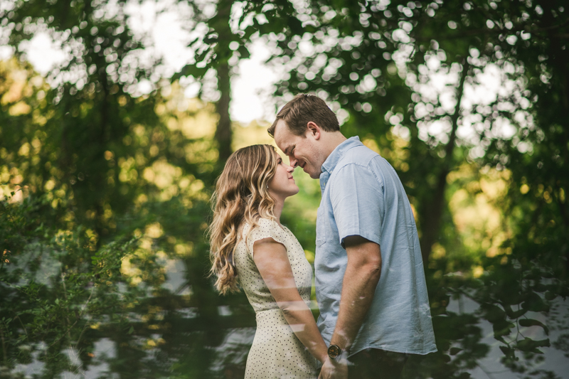 A gorgeous engagement session in Annapolis Maryland at Sherwood Forest by Britney Clause Photography