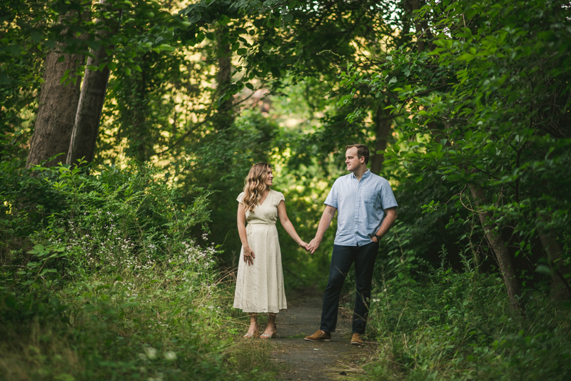 A gorgeous engagement session in Annapolis Maryland at Sherwood Forest by Britney Clause Photography