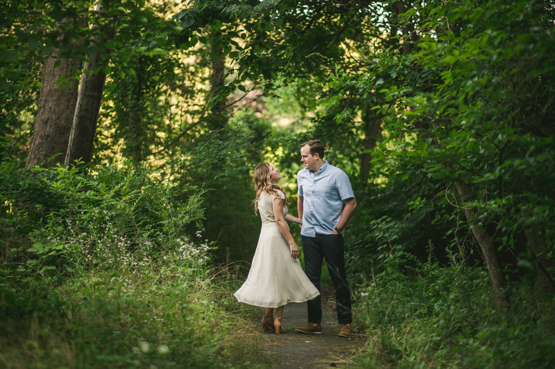 A gorgeous engagement session in Annapolis Maryland at Sherwood Forest by Britney Clause Photography