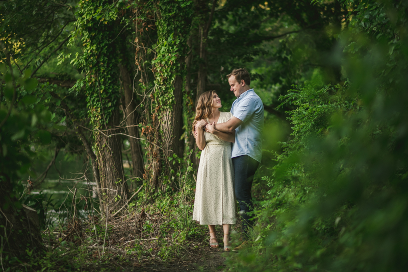 A gorgeous engagement session in Annapolis Maryland at Sherwood Forest by Britney Clause Photography