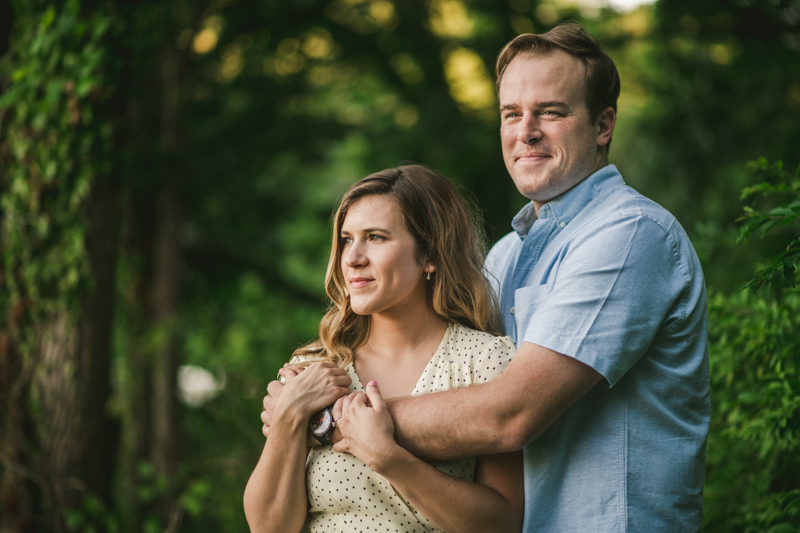 A gorgeous engagement session in Annapolis Maryland at Sherwood Forest by Britney Clause Photography