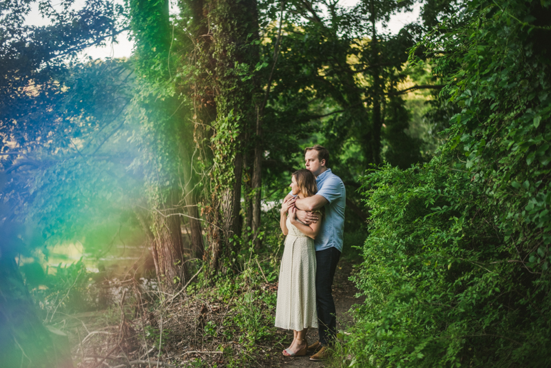 A gorgeous engagement session in Annapolis Maryland at Sherwood Forest by Britney Clause Photography