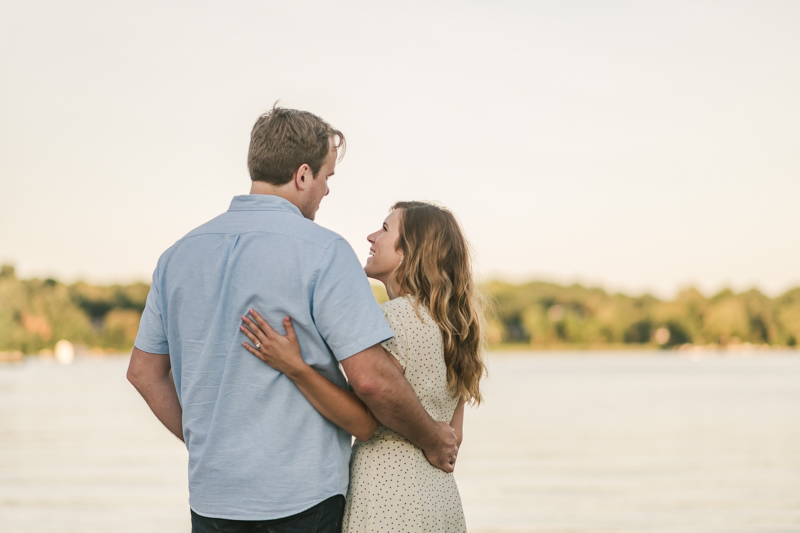 A gorgeous engagement session in Annapolis Maryland at Sherwood Forest by Britney Clause Photography