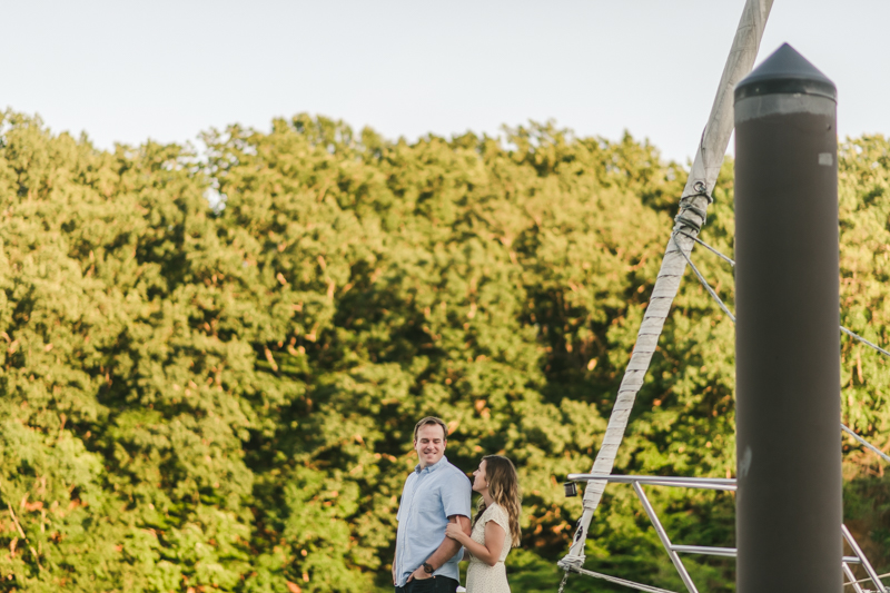 A gorgeous engagement session in Annapolis Maryland at Sherwood Forest by Britney Clause Photography