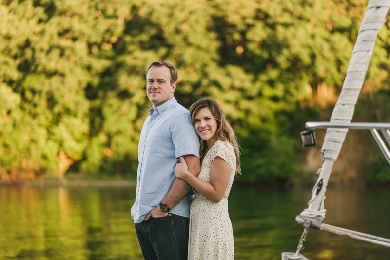 A gorgeous engagement session in Annapolis Maryland at Sherwood Forest by Britney Clause Photography