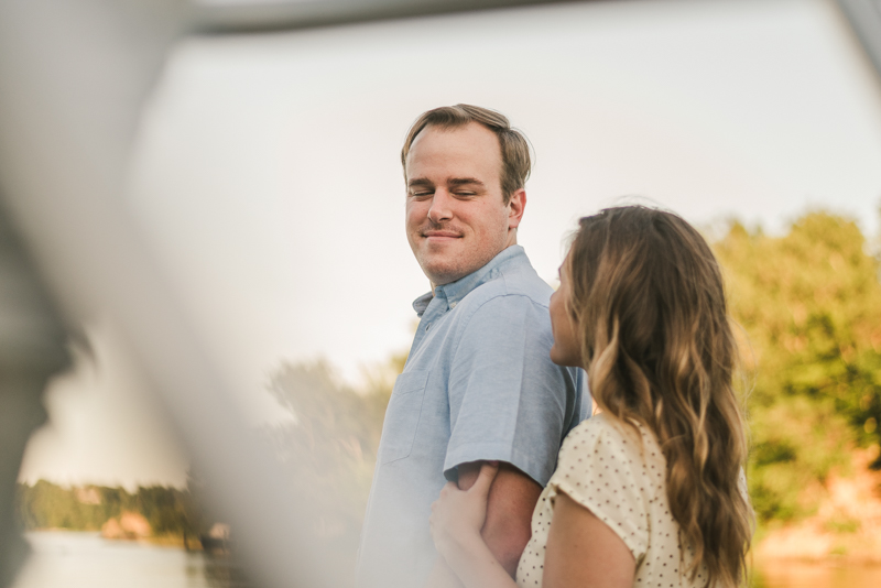 A gorgeous engagement session in Annapolis Maryland at Sherwood Forest by Britney Clause Photography