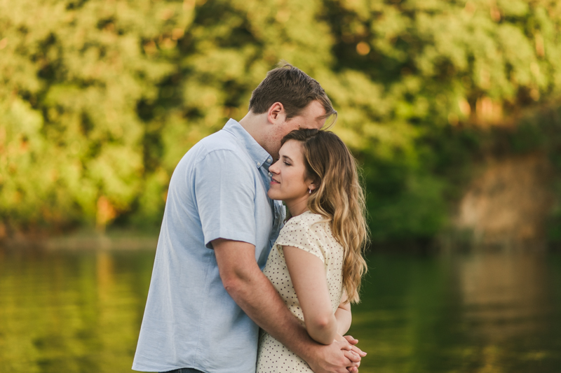 A gorgeous engagement session in Annapolis Maryland at Sherwood Forest by Britney Clause Photography