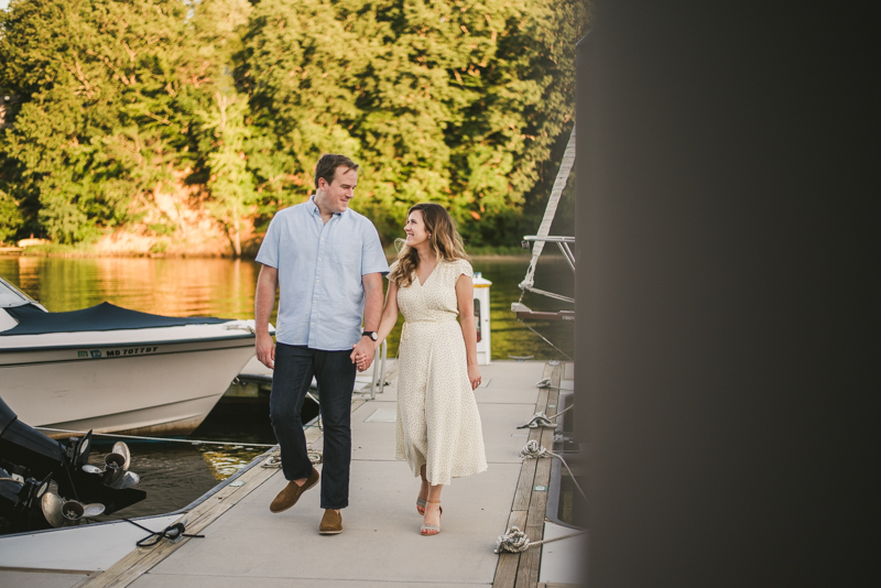 A gorgeous engagement session in Annapolis Maryland at Sherwood Forest by Britney Clause Photography