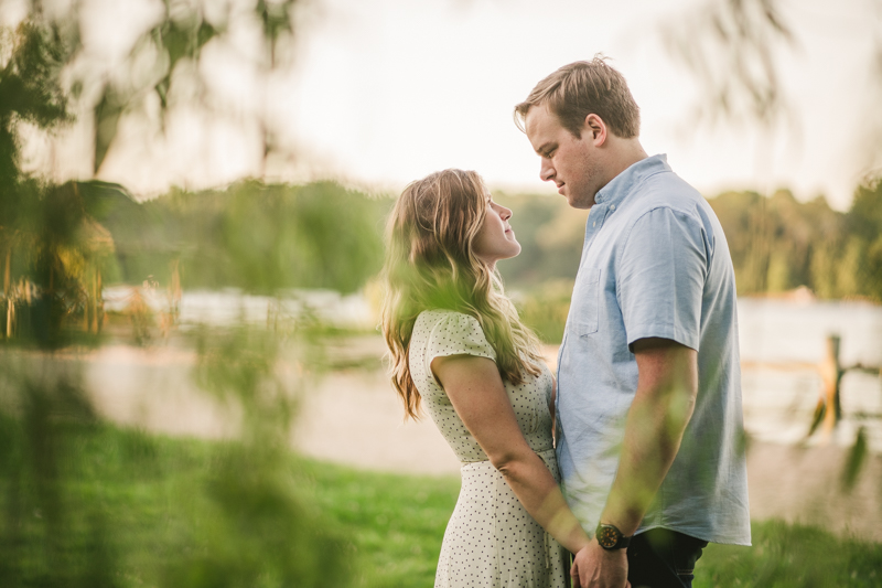 A gorgeous engagement session in Annapolis Maryland at Sherwood Forest by Britney Clause Photography