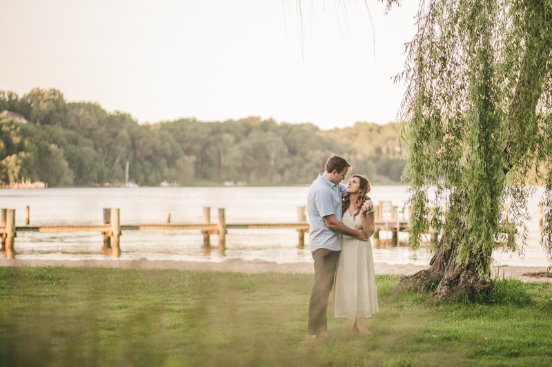 A gorgeous engagement session in Annapolis Maryland at Sherwood Forest by Britney Clause Photography