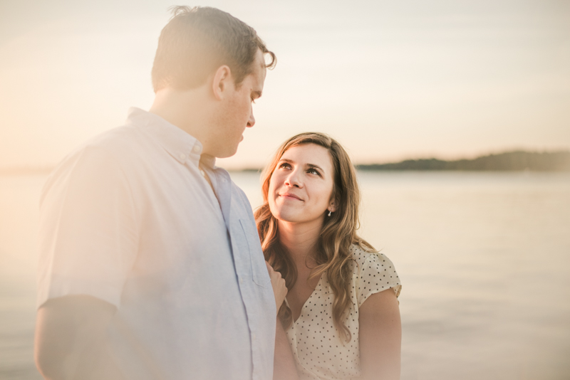 A gorgeous engagement session in Annapolis Maryland at Sherwood Forest by Britney Clause Photography