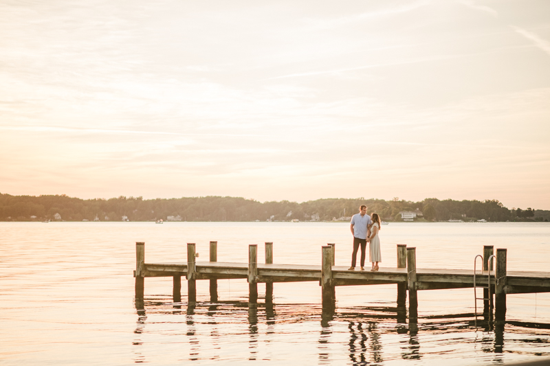 A gorgeous engagement session in Annapolis Maryland at Sherwood Forest by Britney Clause Photography