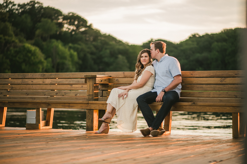 A gorgeous engagement session in Annapolis Maryland at Sherwood Forest by Britney Clause Photography