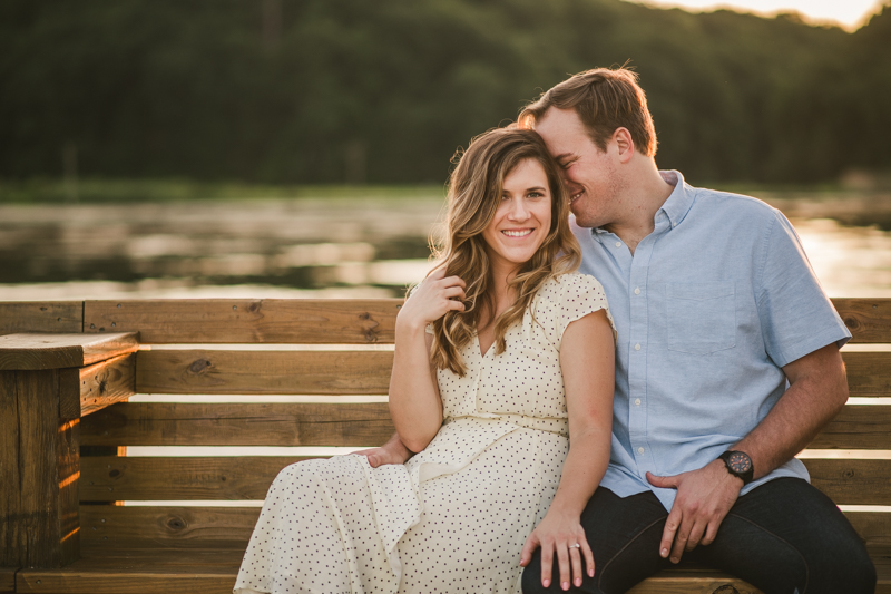 A gorgeous engagement session in Annapolis Maryland at Sherwood Forest by Britney Clause Photography