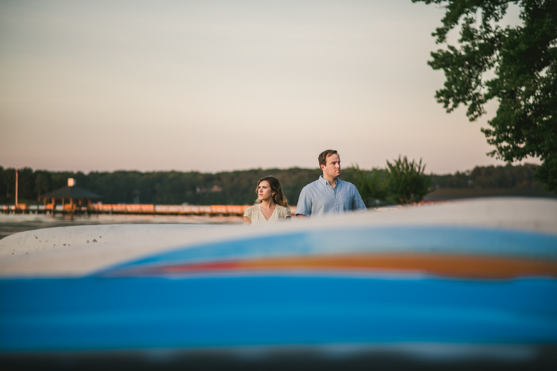 A gorgeous engagement session in Annapolis Maryland at Sherwood Forest by Britney Clause Photography