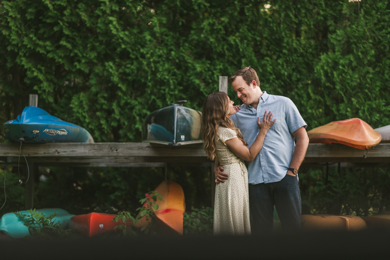 A gorgeous engagement session in Annapolis Maryland at Sherwood Forest by Britney Clause Photography