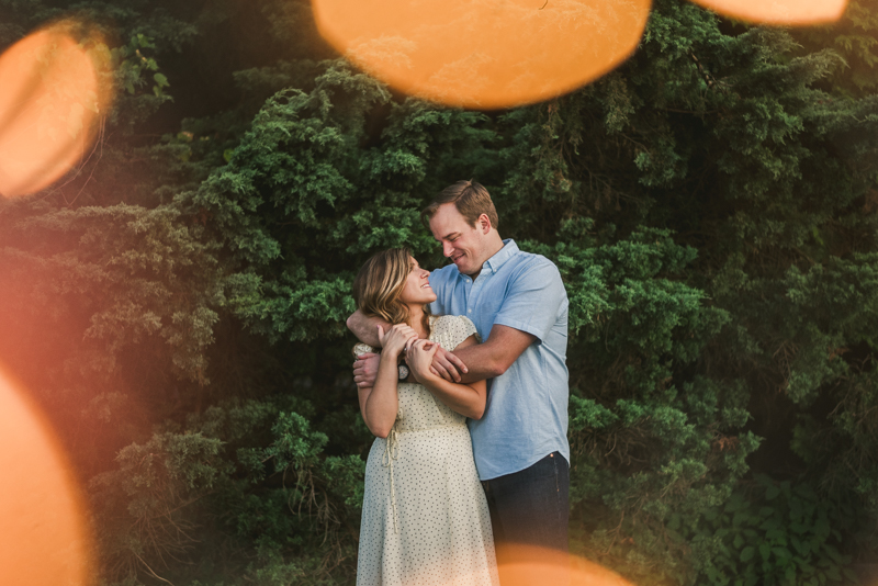 A gorgeous engagement session in Annapolis Maryland at Sherwood Forest by Britney Clause Photography