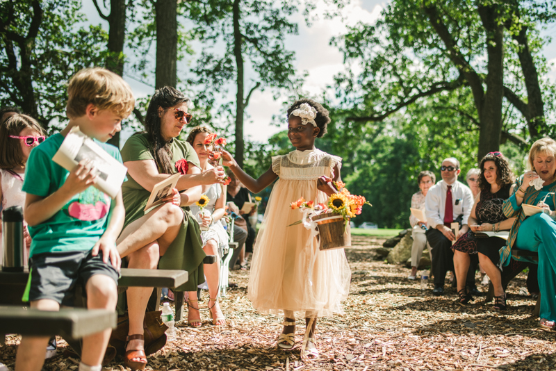 A gorgeous traditional Jewish summer wedding ceremony at Dulany's Overlook in Frederick Maryland by Britney Clause Photography, wedding photographers in Maryland. 