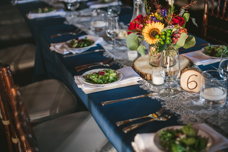 Gorgeous summer wedding food by celebrations catering at Dulany's Overlook in Frederick Maryland by Britney Clause Photography, wedding photographers in Maryland. 