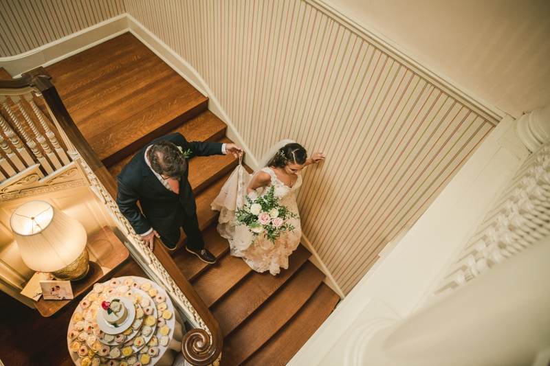 A gorgeous August wedding ceremony at Liriodendron Mansion in Bel Air, Maryland by Britney Clause Photography