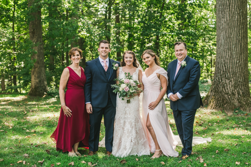 A gorgeous August wedding ceremony at Liriodendron Mansion in Bel Air, Maryland by Britney Clause Photography