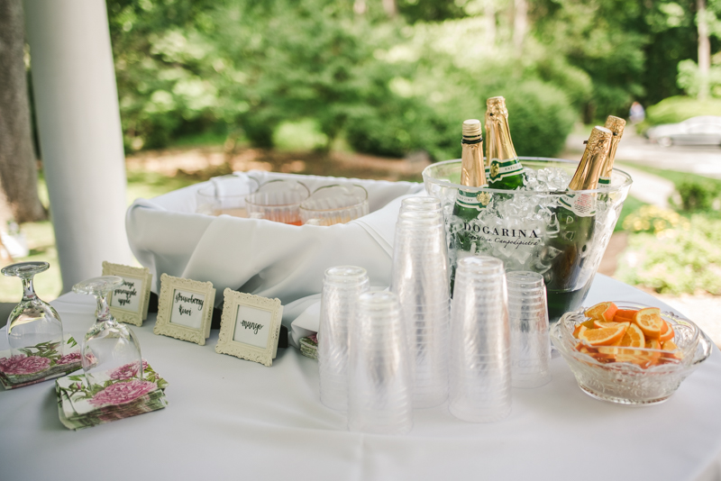 A gorgeous August wedding reception at Liriodendron Mansion in Bel Air, Maryland by Britney Clause Photography